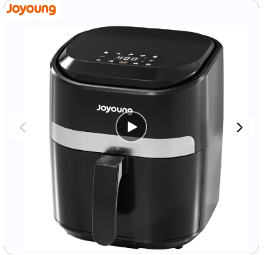 JOYOUNG Air Fryer with Digital LED Touch Screen,8 Automatic Programmes,Air Fryer 4.5 L,Oilless Cooker Preheating and Keeping Warm